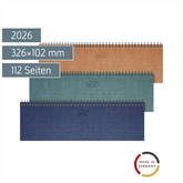 Querterminbuch Mod. 777 2026 | 326×102 mm, Karton, sortiert